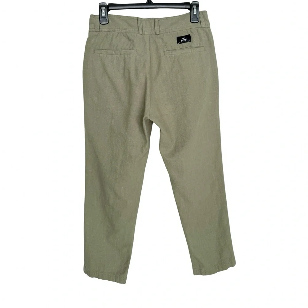 I Love Ugly Men's Olive Green Slim Kobe Pants Sz S cropped